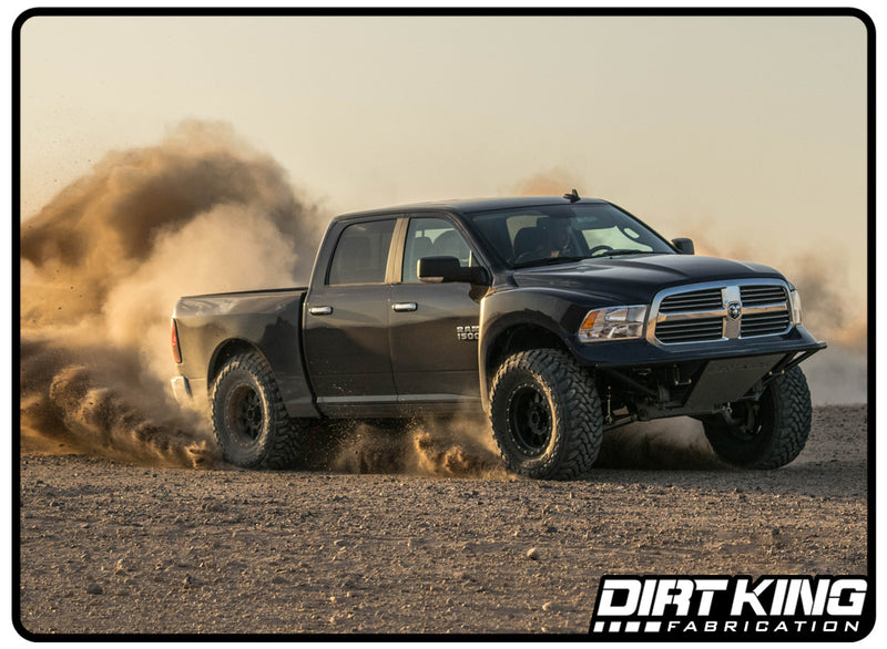 Ram 1500 Heim Long Travel Kit by Dirt King Fabrication | Blue Ram Prerunner Dirt Cloud