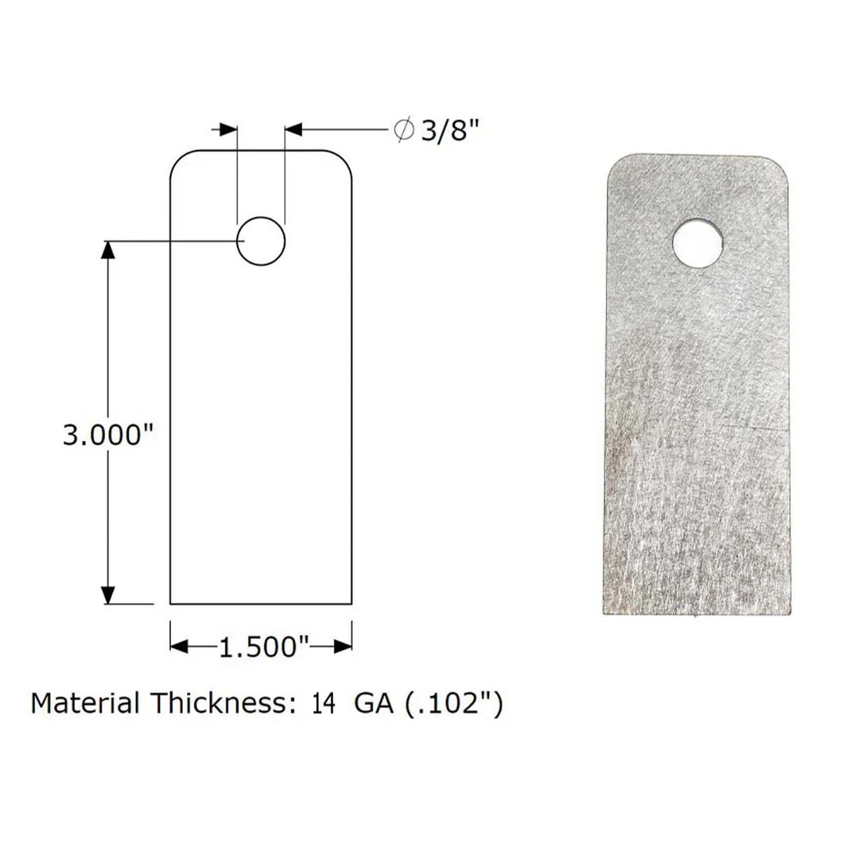 3/8"ID x 1-1/2"OD Fender Washers