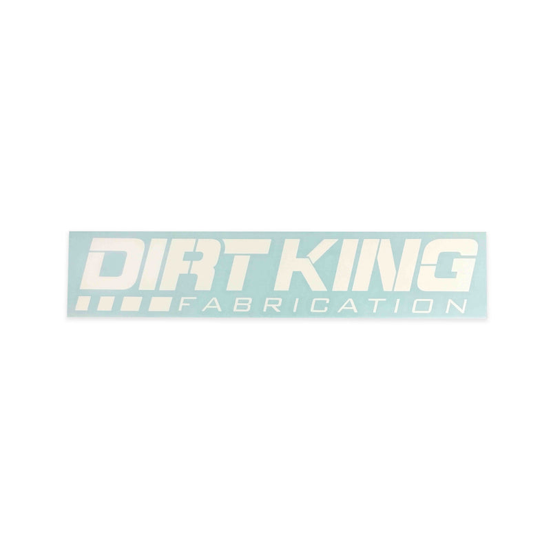 12" Die Cut Logo Sticker (White)