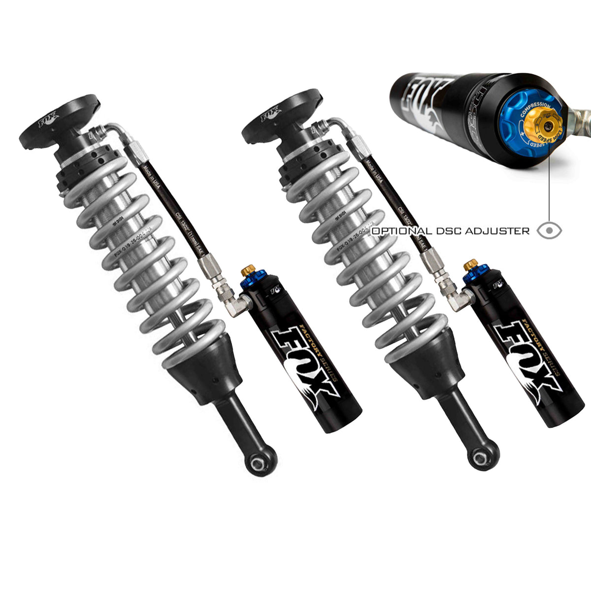 Fox 2.5 Coilovers | DSC Remote Reservoir