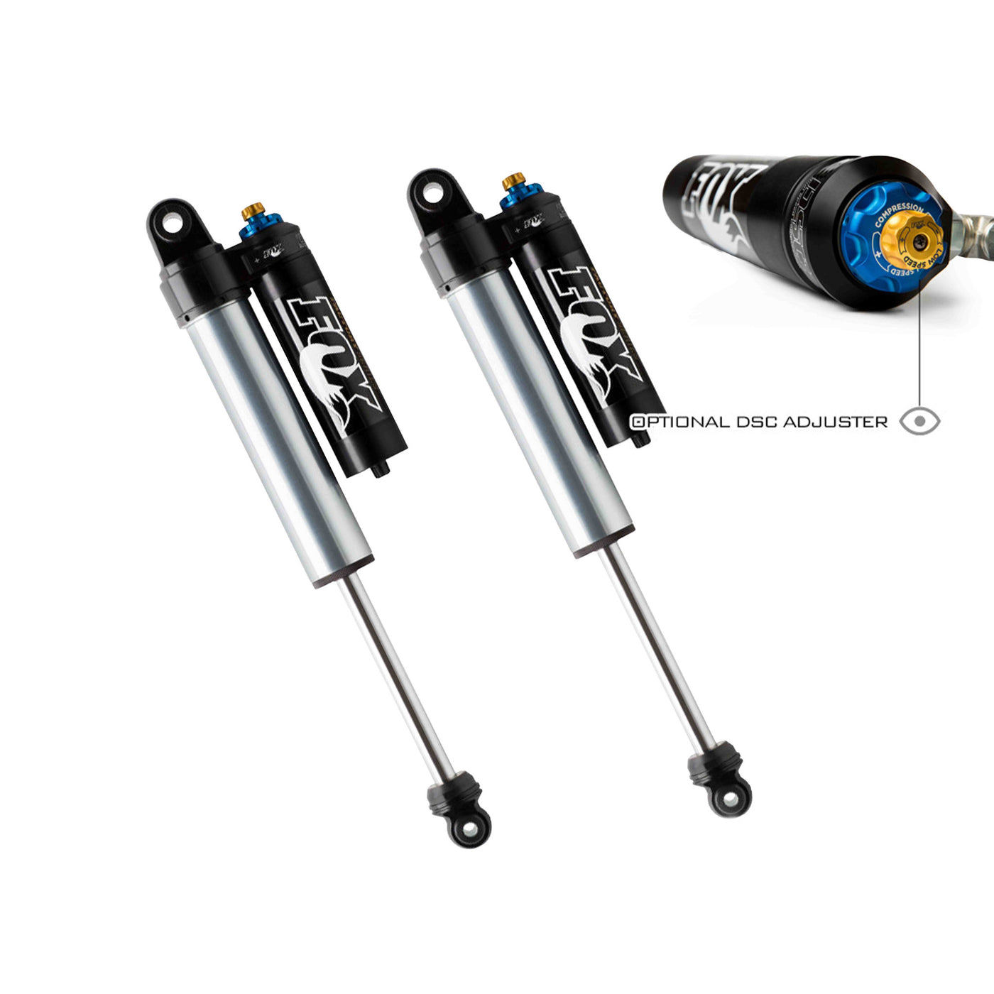 Fox 2.5 Smooth Body Shocks | Piggyback Reservoir