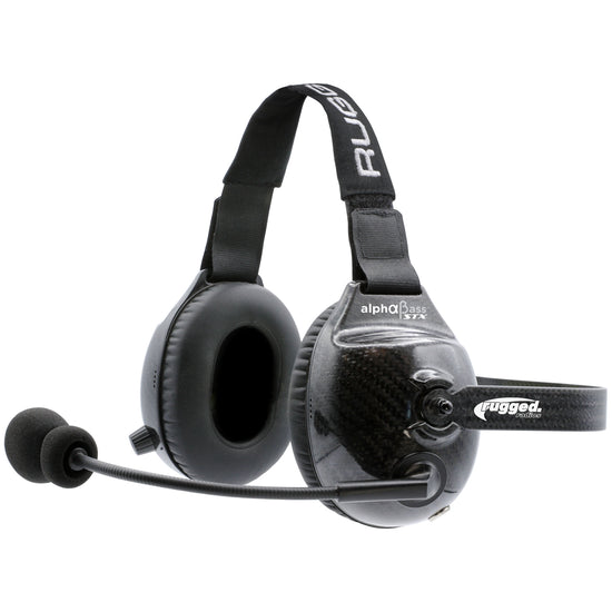 AlphaBass Carbon Fiber Stereo Headset with Bass Boost and Volume Control (OTH and BTH)