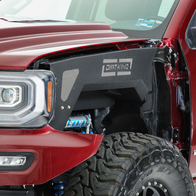 Over-sized Front Wheel Wells