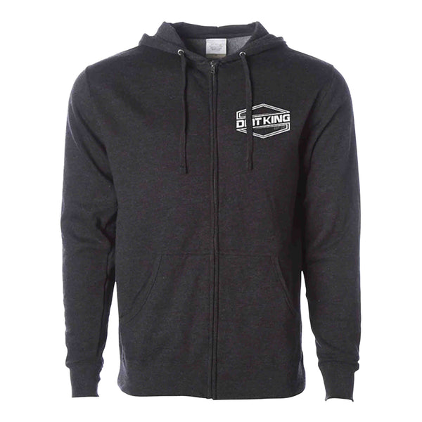 Heather Grey Zip Up Hoodie