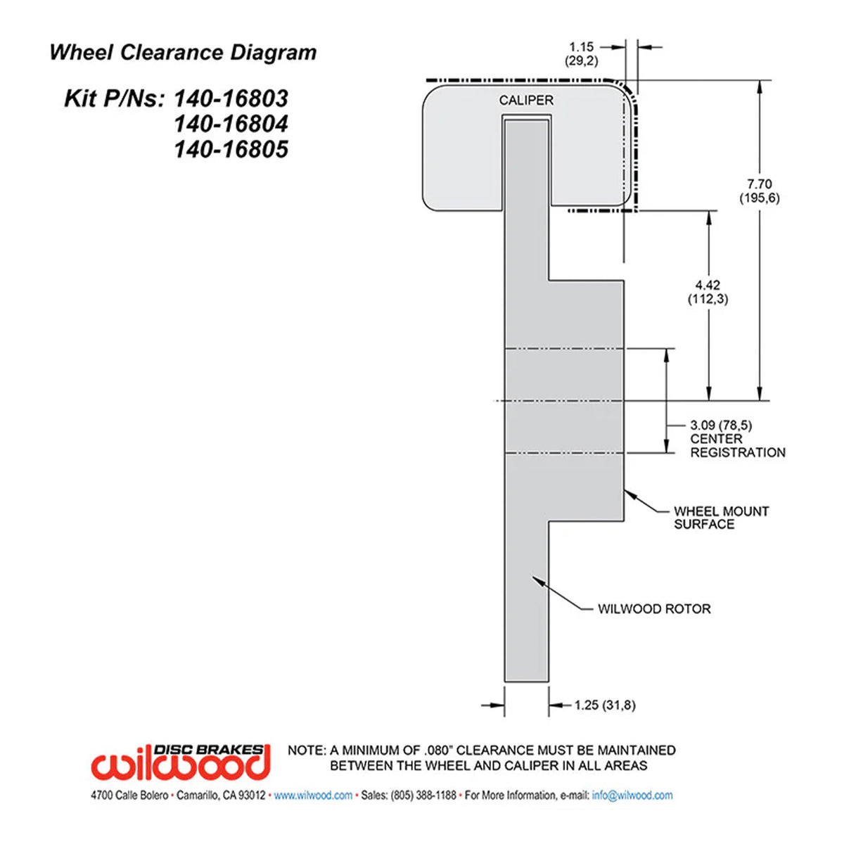 Wilwood AERO6-DM Front Brake Kit