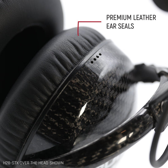 AlphaBass Carbon Fiber Stereo Headset with Bass Boost and Volume Control (OTH and BTH)