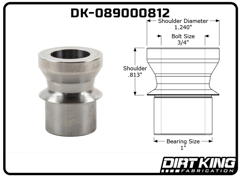 Mild Steel Spacer 3/4 Outside Diameter x 1/2 Inside Diameter Mild Steel Spacer 3/4 Outside Diameter x 1/2 Inside Diameter