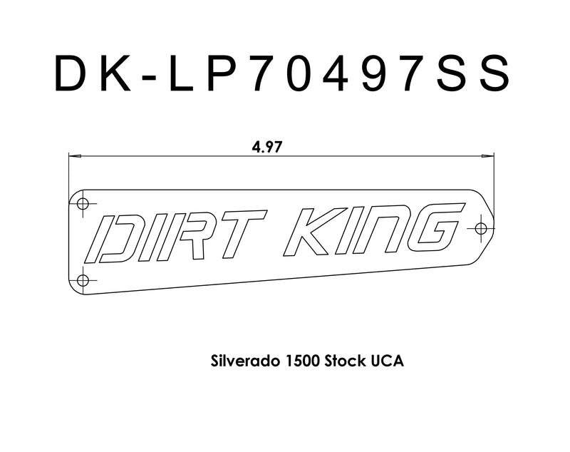 Stainless Logo Plate | DK-LP70497SS