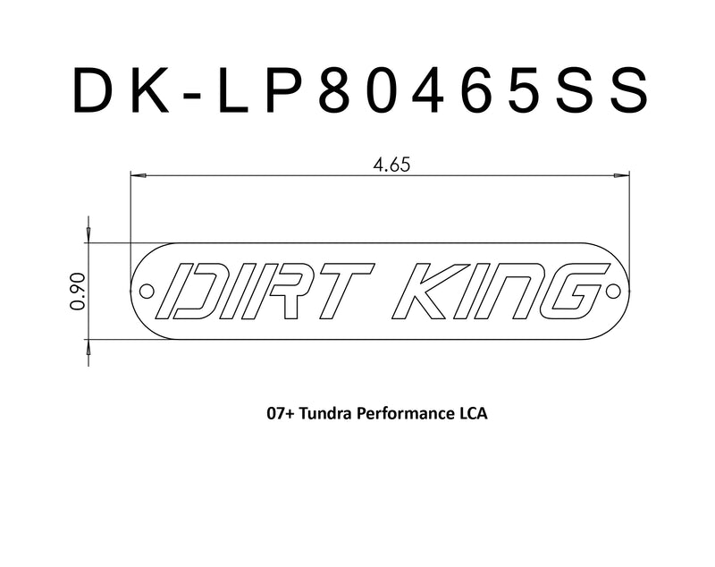 Stainless Logo Plate | DK-LP80465SS