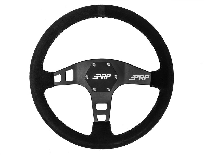 PRP Flat Suede Steering Wheel | Black