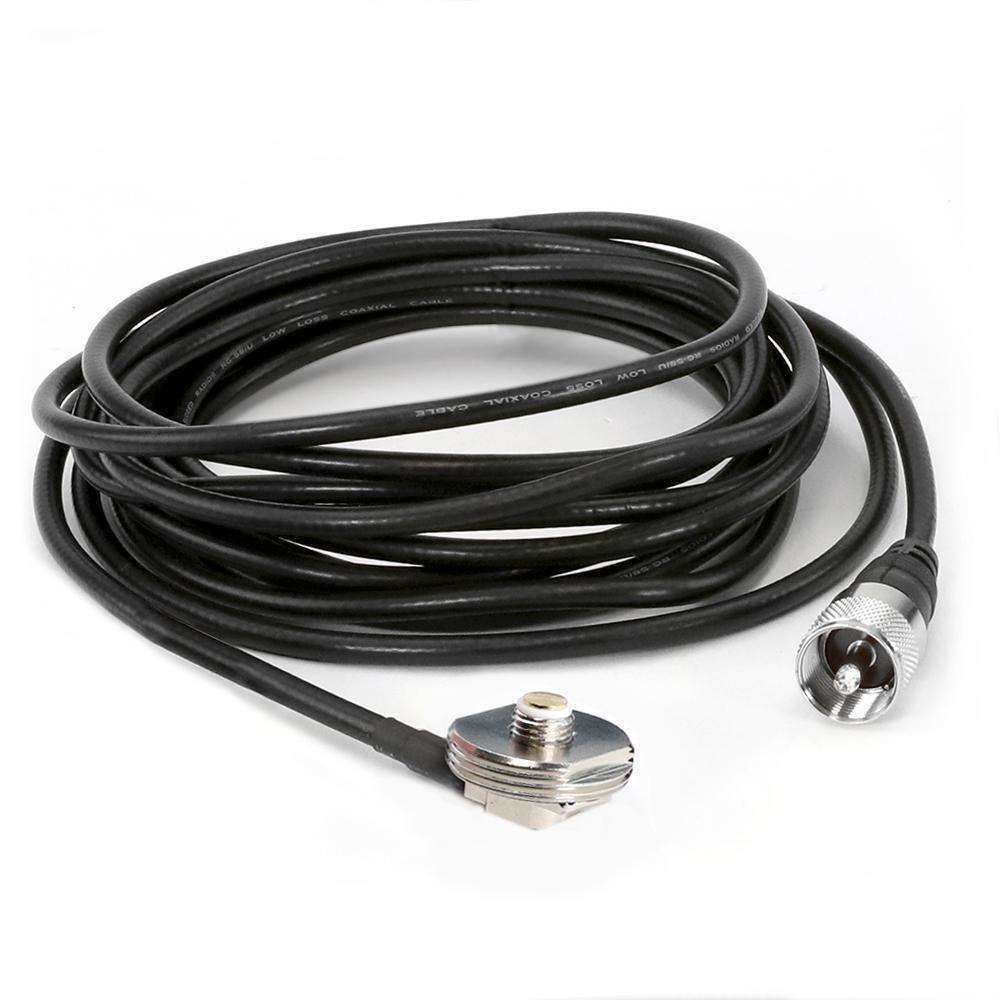 15' Antenna Coax Cable with 3/8" NMO Mount
